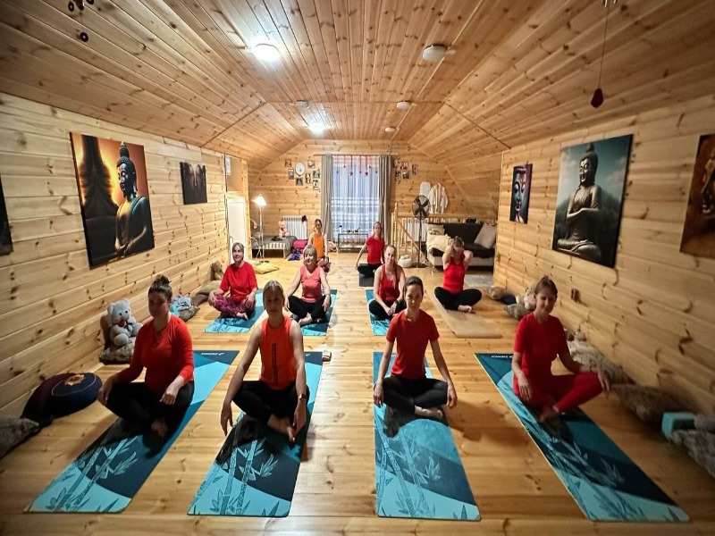 Фотография с занятий Елены по йоге